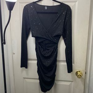 Shein Black Sparkly Dress Size S